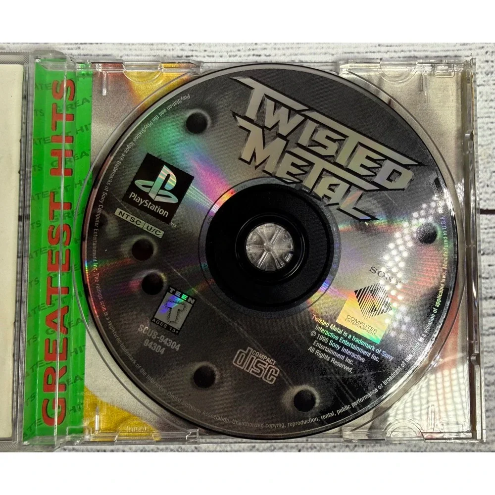 Twisted Metal (Sony PlayStation‎ 1, 1995) PS1 Complete